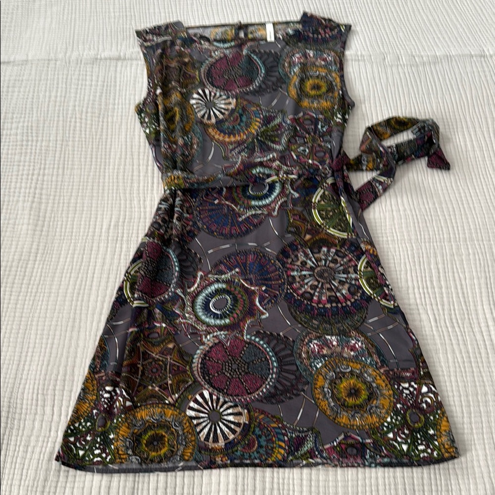 Boutique Jewel Tone Mandala Sleeveless Dress